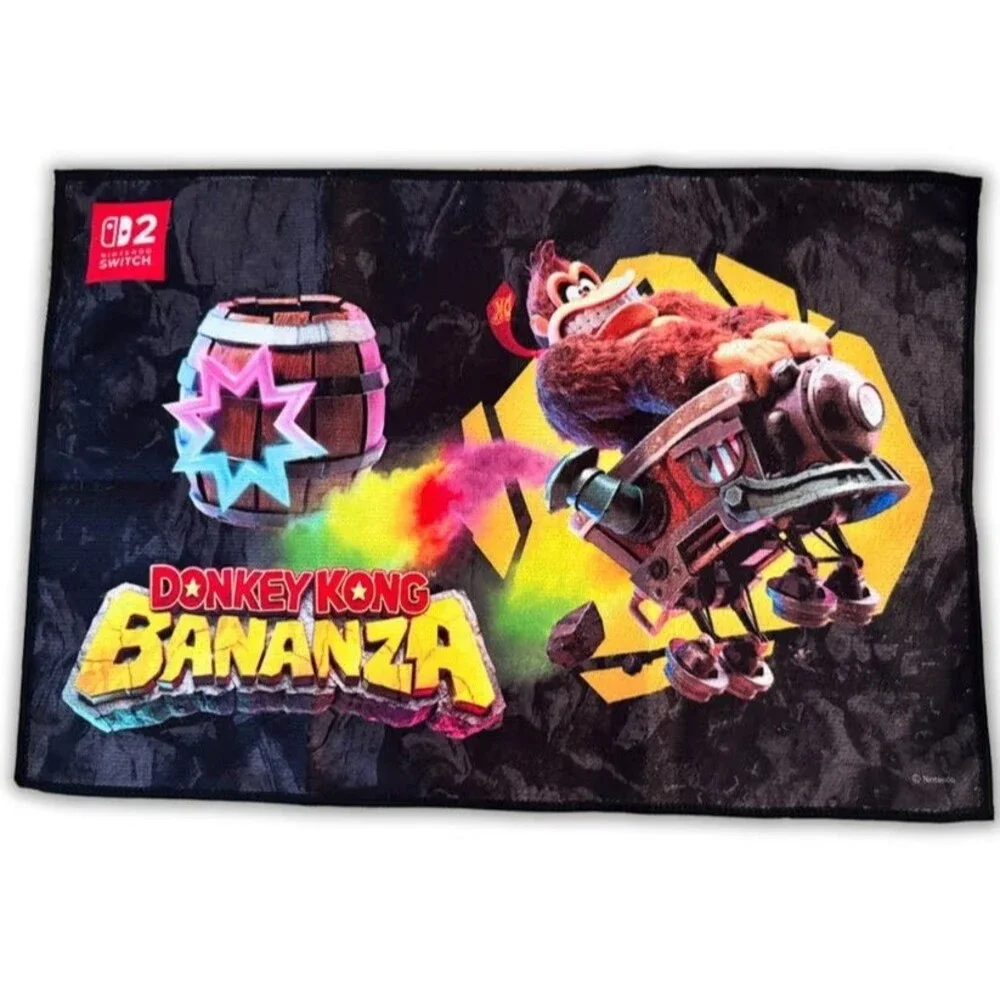 Donkey Kong Bananza Rally Towel Nintendo Promotional NEW [FL]